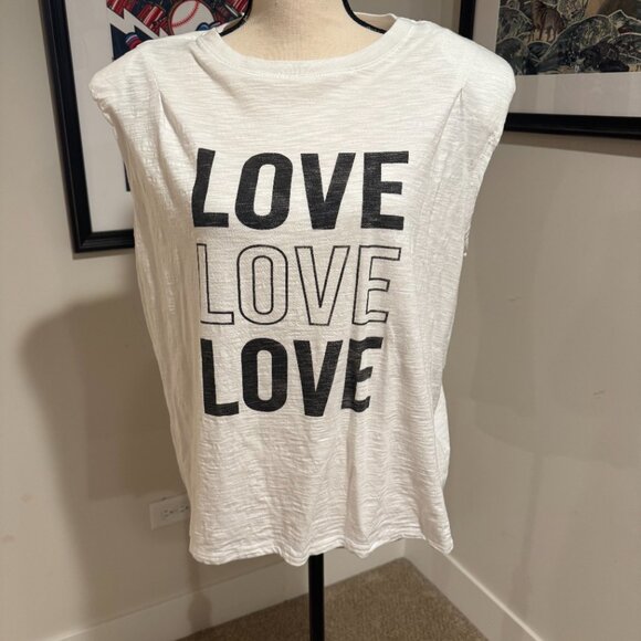 Cinq à Sept Reese Love Tank Top - Size L - Picture 2 of 2